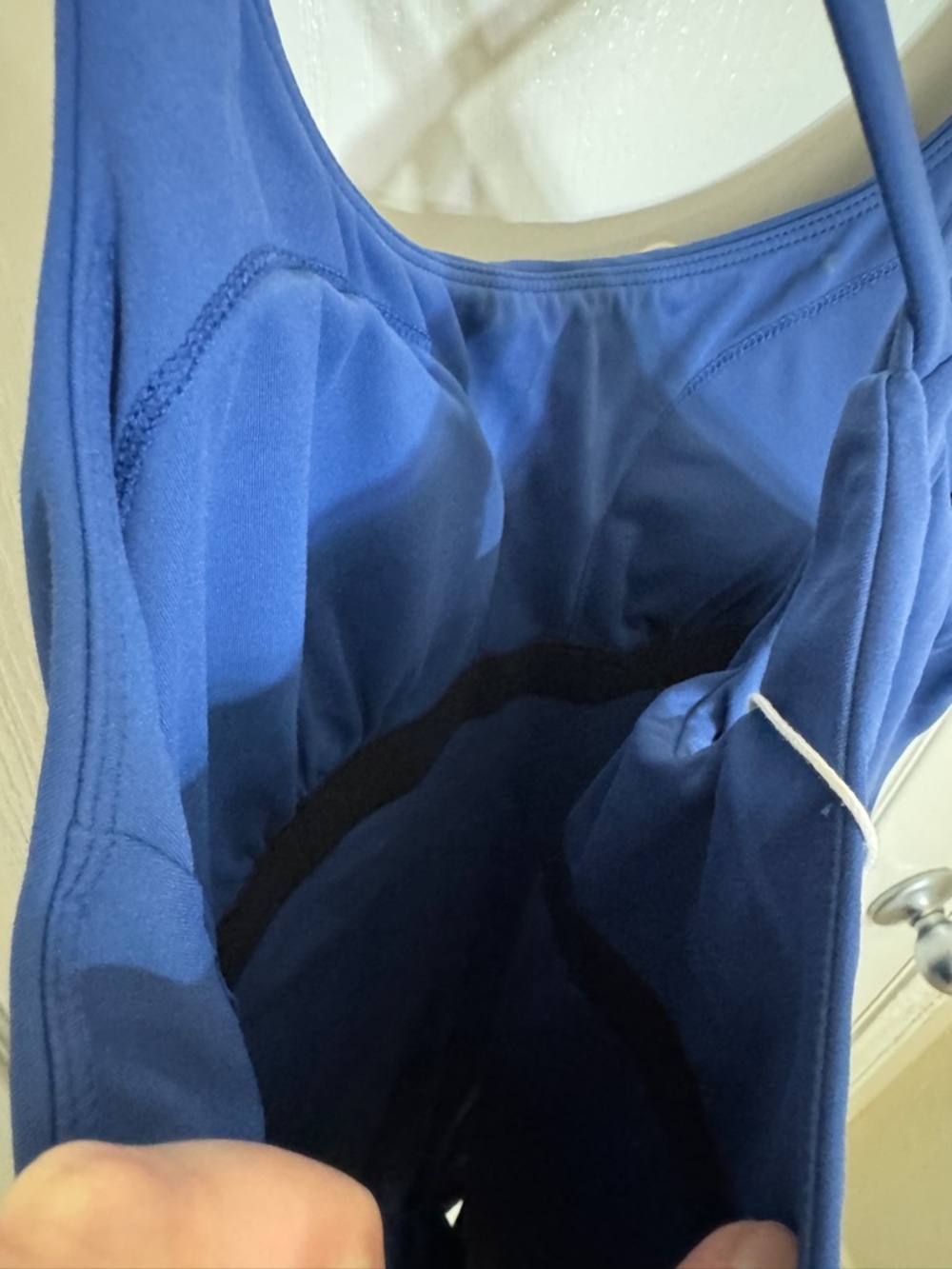 Halara SoftlyZero Plush Molded Cups Low Support Blue Active Wear Dress M NWT - Picture 9 of 12